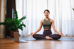 How to Create a Yoga Sanctuary at Home With Window Blinds